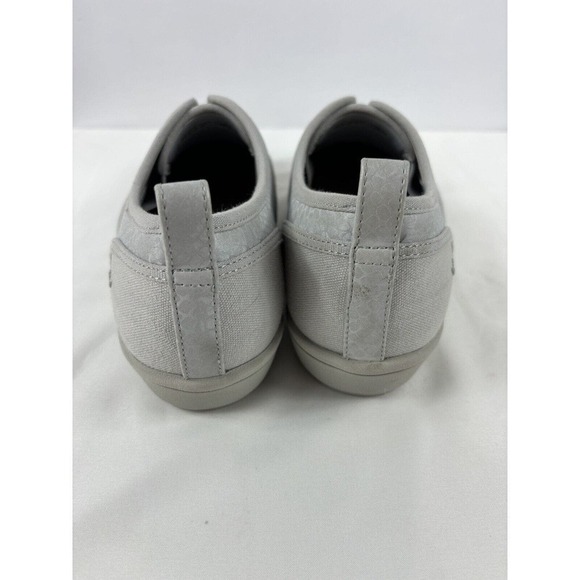 Vionic Magnolia Denver Slip On Sneakers Light Grey Canvas Snakeprint 10 Orthotic - Picture 3 of 11